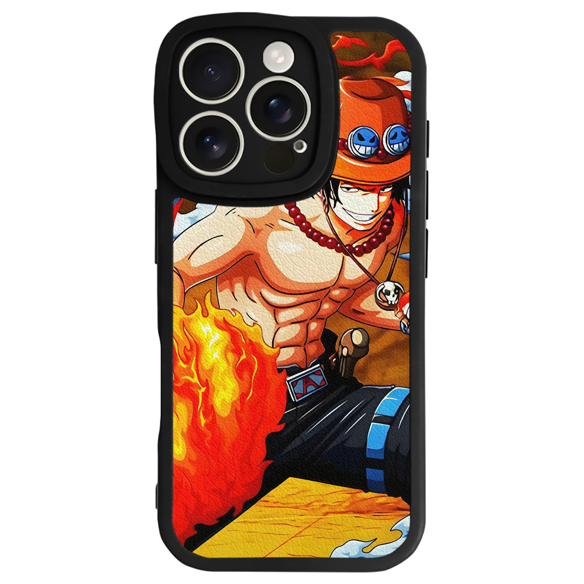 （画像用） ワンピース ONE PIECE 【iPhone 16シリーズ対応】シリコンスマホケース（レザー調） 材質：シリコン